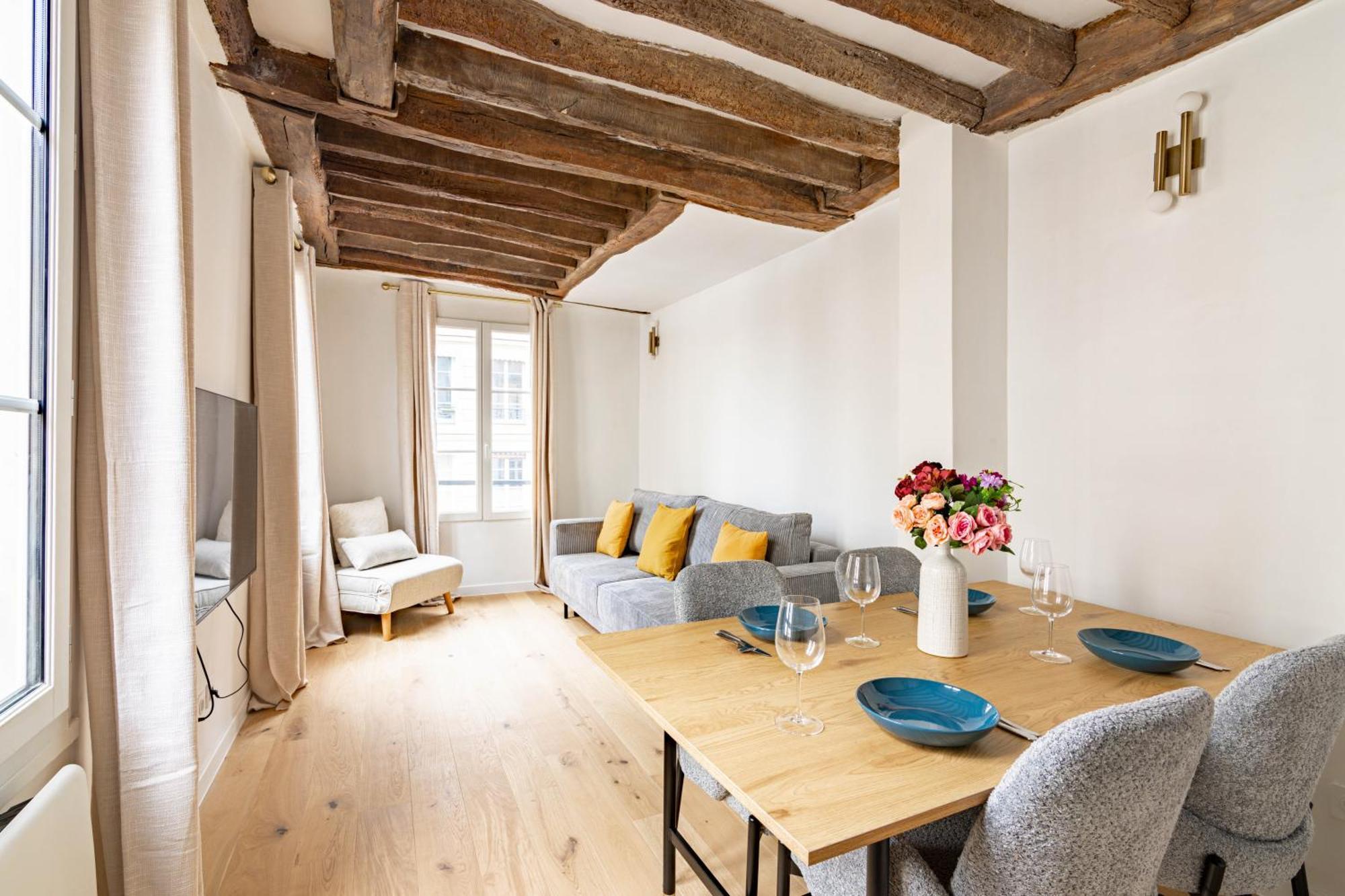 Appartement Quartier Fontaine Chatelet Les Halles Free Netflix Paris Exterior foto