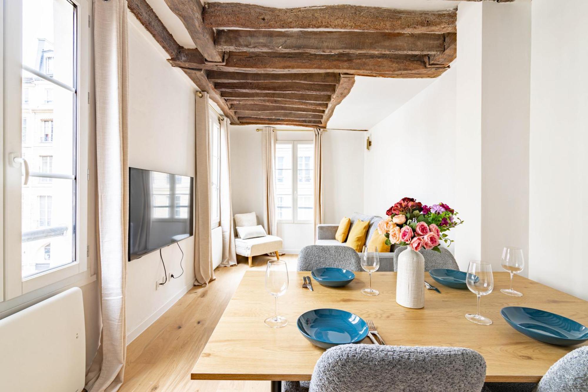 Appartement Quartier Fontaine Chatelet Les Halles Free Netflix Paris Exterior foto