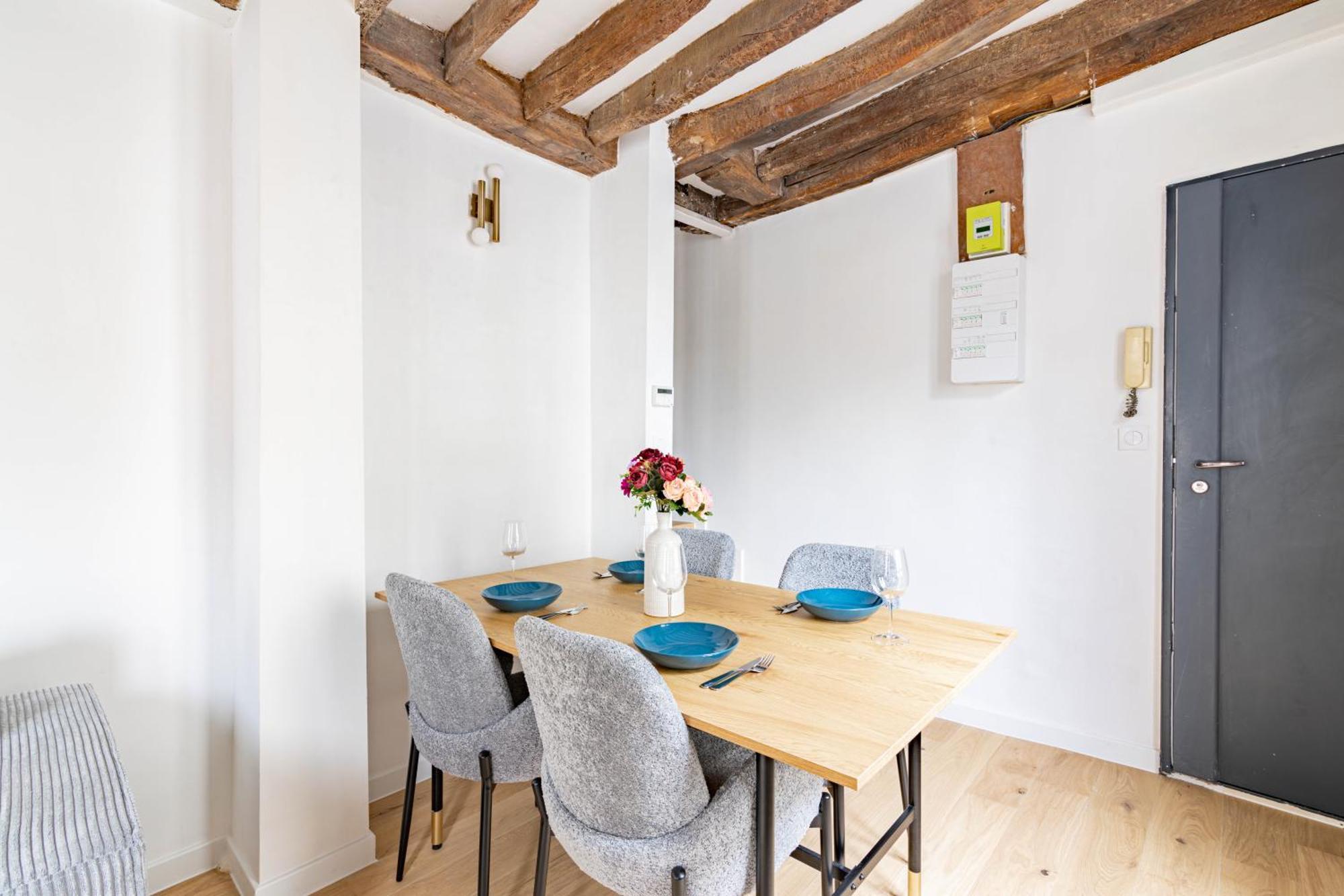 Appartement Quartier Fontaine Chatelet Les Halles Free Netflix Paris Exterior foto